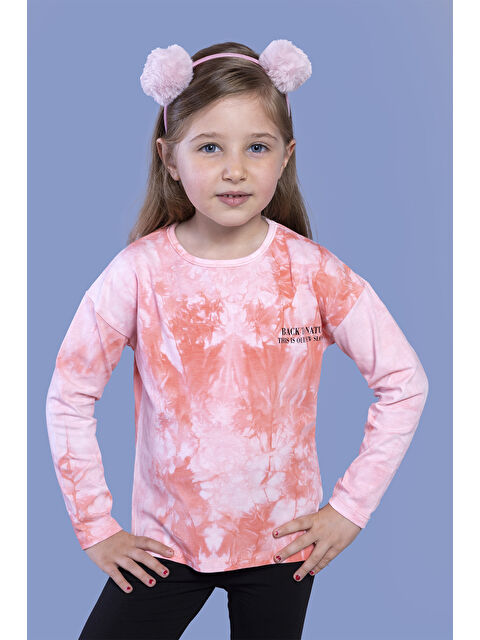Toontoykids Kız Çocuk Batik Desenli Tişört - S000500947-24085