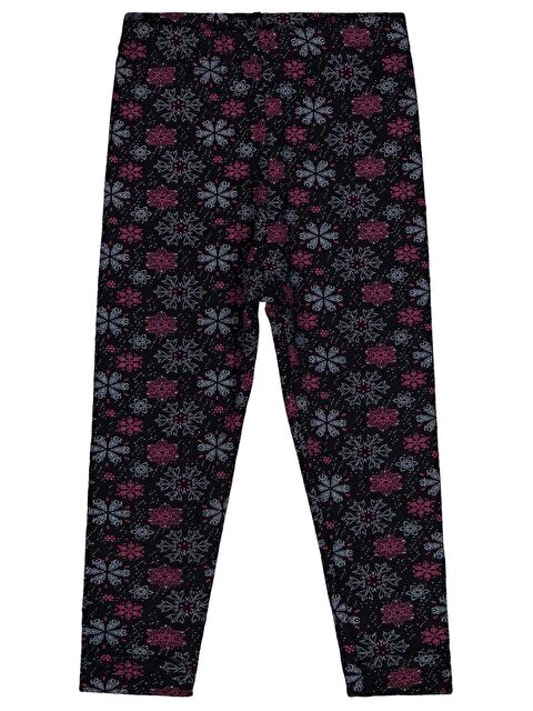 Civil Girls Kar Tanesİ Desen 2-5 Yaş Tayt - Siyah 2-3 Yaş - S000484512-19351