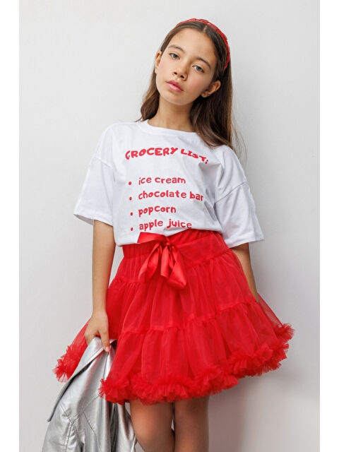 Le Mabelle Beyaz Dondurma Baskılı Çocuk Tişört - S000513271-20063