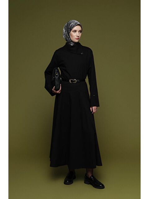 ARMİNE Poplin Etek Siyah - S000518820-19351