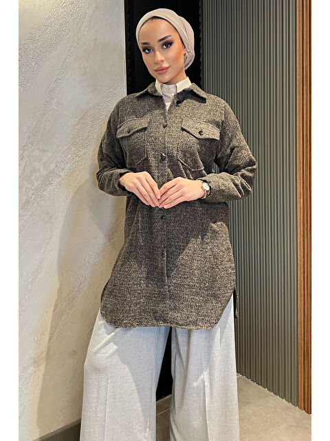 Julude Kaşe Uzun Tesettür Tunik - S000324418-26429