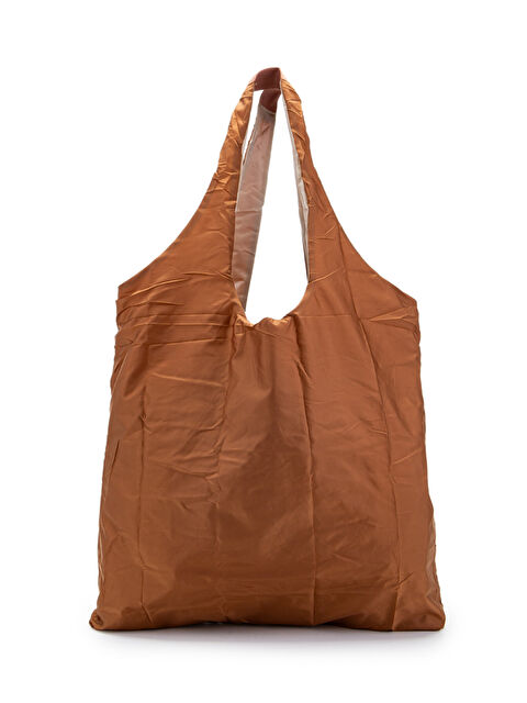 Minebag Açılabilen Anahtarlık Paraşüt Kumaş Alışveriş Kol Çantası Joan Klinkır Taba - S000520410-14955