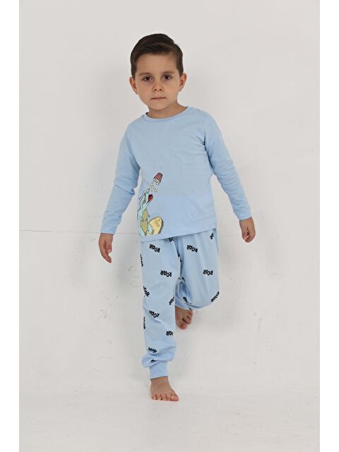 Toontoykids Erkek Çocuk Roar Baskılı Pijama Takım - S000464332-17297