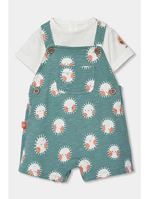 Boboli Güneş Desenli 2'li Takım 6-24 Ay Yeşil