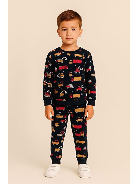 Katia And Bony Erkek Çocuk Kamyon Desenli Pijama Takımı - S000467027-23173