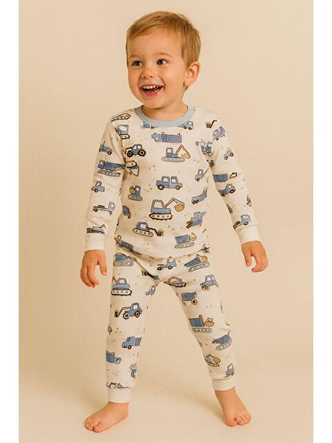 Katia And Bony Erkek Çocuk Traktör Desenli Pijama Takımı - S000467026-23173
