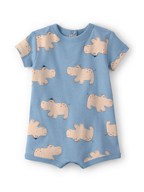 Carter's Erkek Bebek Kısa Tulum 3 Ay-24 Ay Mavi