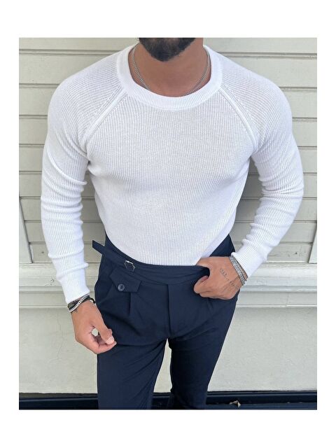 Tarz Cool Erkek Bisiklet Yaka Triko Kazak