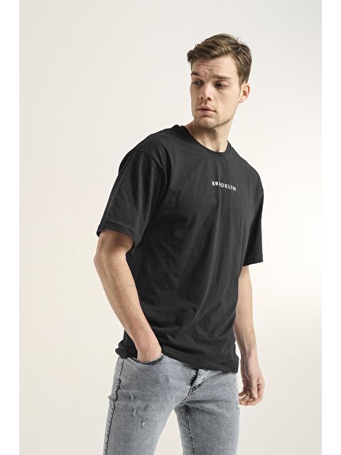 Oksit Dani Brooklyn Erkek Comfort Tshirt Büyük Beden Erkek Tshirt - S000523492-19351