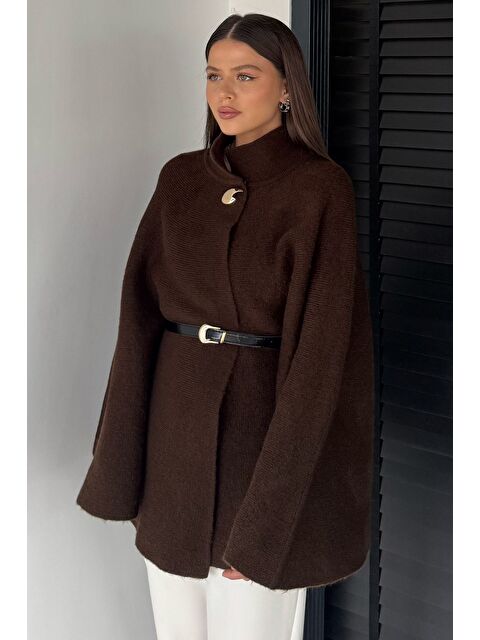 Gülseli Kemerli Triko Panço - S000482887-19413