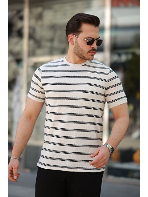 Jane's Erkek çizgili Kısa Kollu T-shirt - S000528464-37424