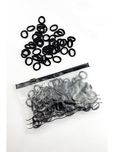 New Obsessions 100 Adet Havlu Lastik Mini Toka Seti Çantalı Paket - S000481162-19351