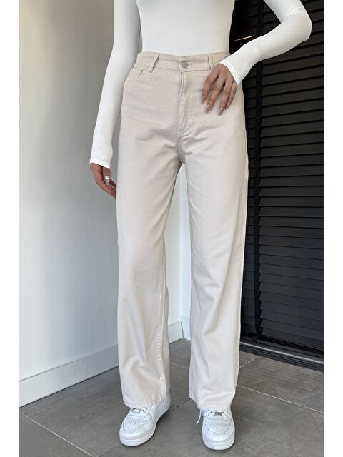 Gülseli Yüksek Bel Bol Paça Palazzo Kadın Pantolon - S000482889-19928