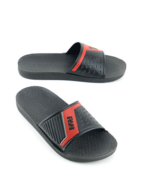 Gezer Erkek Yazlık PU Taban Suni Deri Islak Zemine Uygun Ev Bahçe Havuz Plaj Terlik - S000368358-20045