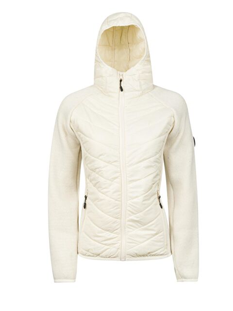 2AS Lisa Kadın Kapüşonlu Tam Fermuarlı Sweat Ekru - S000499005-19965