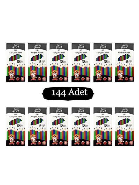 Gen-Of HB Köşeli Kurşun Kalem (GEN-6000) 144 Adet - S000227700-27074