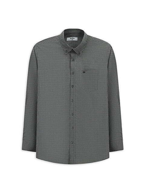 Kiğılı Uzun Kol Regular Fit Ekose Düğmeli Yaka Cepli Pamuk Gömlek - S000494139-20600