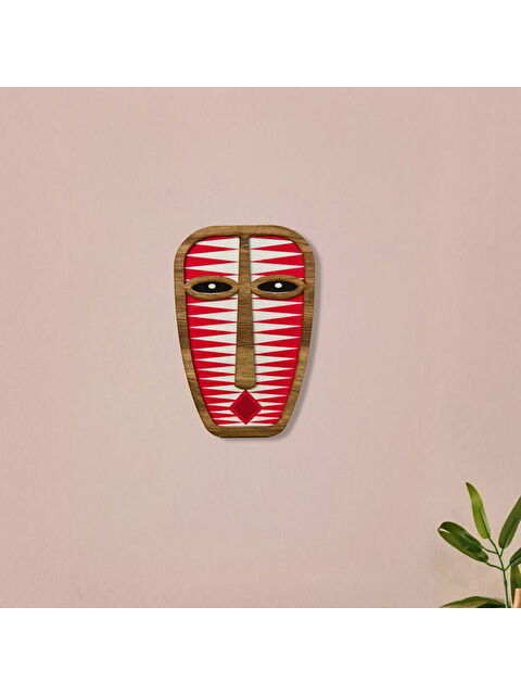 Evidea Deco Mask Duvar Panosu - Kırmızı - 18 cm - S000366919-20045