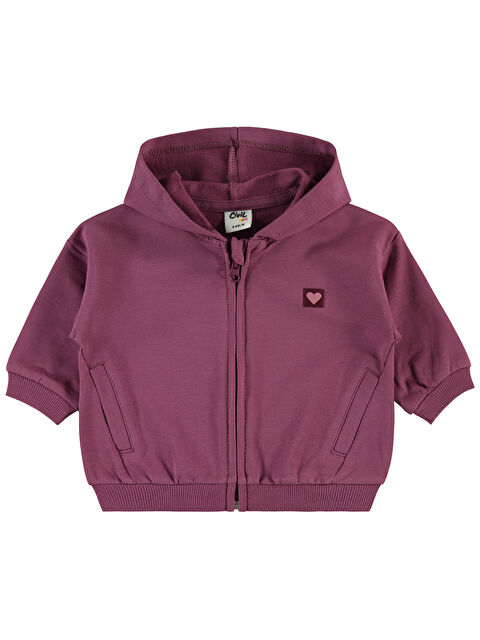 Civil Baby Kız Bebek Kapüşonlu Hrıka 6-18 Ay Koyu Gül Kurusu - S000405541-20030