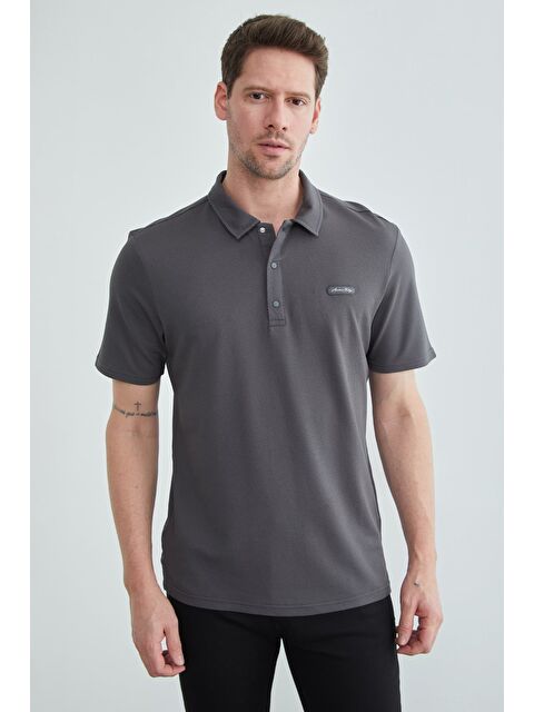 Fullamoda Petek Kumaş Çıtçıtlı Polo Yaka Tişört - S000515078-33408