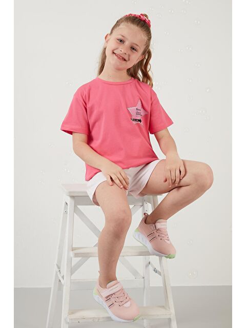 Lela Baskılı Bisiklet Yaka Pamuklu T Shirt 6211046 - S000001480-20024