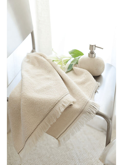 İrya Travertine %100 Pamuk Banyo Havlusu 70x140 Açık Bej - S000428945-19927
