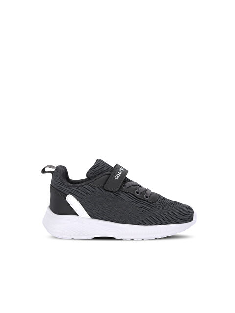 SLAZENGER FUNKYTOWN I Unisex Çocuk Cırt Cırtlı Koyu Gri / Beyaz Günlük Spor Ayakkabısı