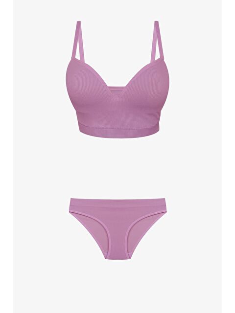 Koza İç Giyim Kadın Fitilli Yarım Dolgulu Sütyen Takım - S000292513-20028