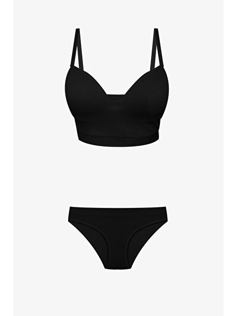 Koza İç Giyim Kadın Fitilli Yarım Dolgulu Sütyen Takım - S000292513-19351