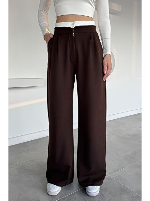 Gülseli Kadın Yüksek Bel Pileli Palazzo Pantolon - S000482888-19413