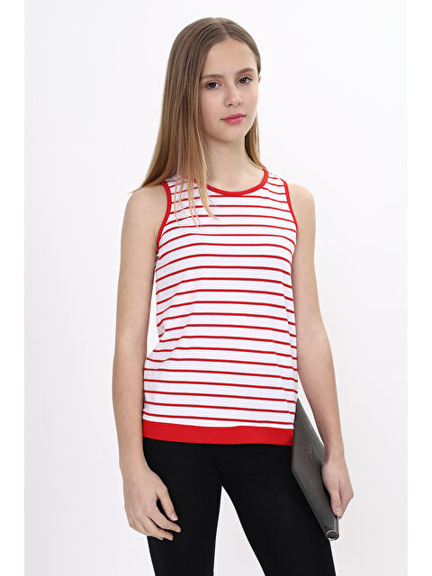 Toontoykids Kız Çocuk Çizgili Atlet - S000368660-20045