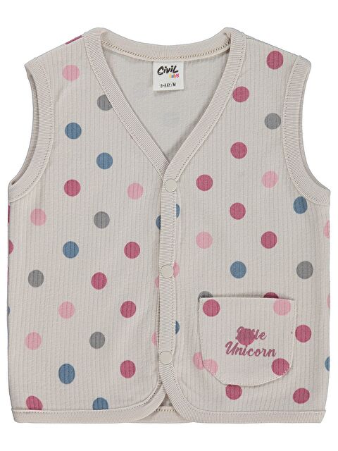 Civil Baby Puan Empirme 6-18 Ay Yelek - Bej