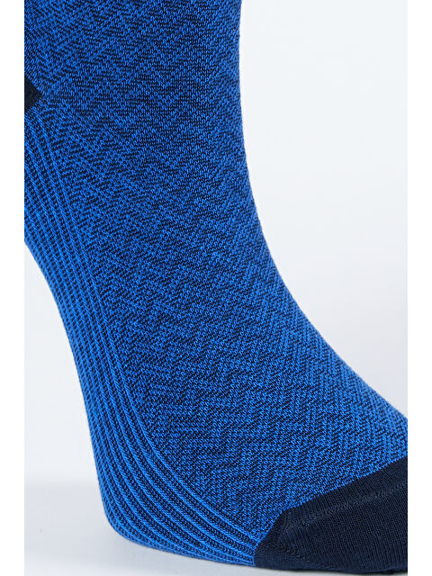 Altınyıldız Classics Erkek Mavi-Lacivert Tekli Bambulu Soket Çorap - S000422882-1342