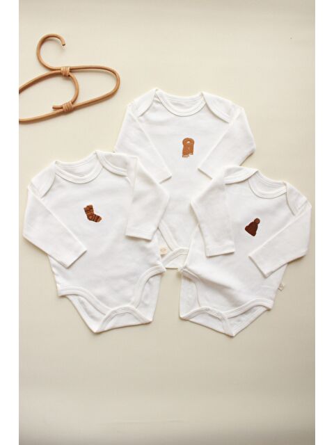 Oh La La Koala For Little Ones 3'lü Autumn Serisi Uzun Kollu Çıt Çıtlı Body Zıbın Model 9