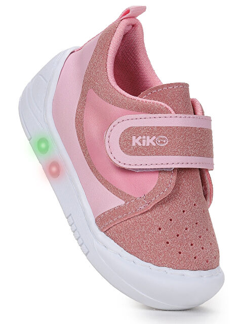 Kiko Kids Kugan Cırtlı Işıklı Kız Bebek Yürüyüş Spor Ayakkabı - S000449350-20024