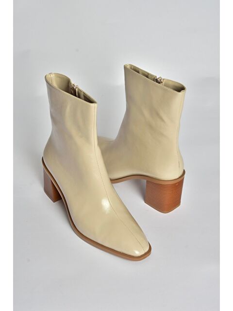 Fox Shoes Bej Kadın Bot V250330309 - S000464341-19928