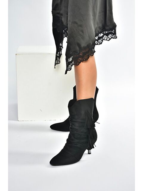 Fox Shoes Siyah Kadın Bot V404022202 - S000464344-19351