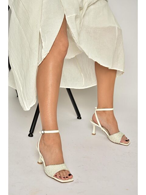 Fox Shoes Sedef Kadın Topuklu Ayakkabı Y820071609 - S000517920-19927