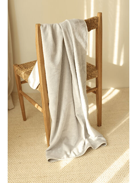 İrya Sedef Bambu Banyo Havlusu 70x140 cm Gri - S000504133-20600