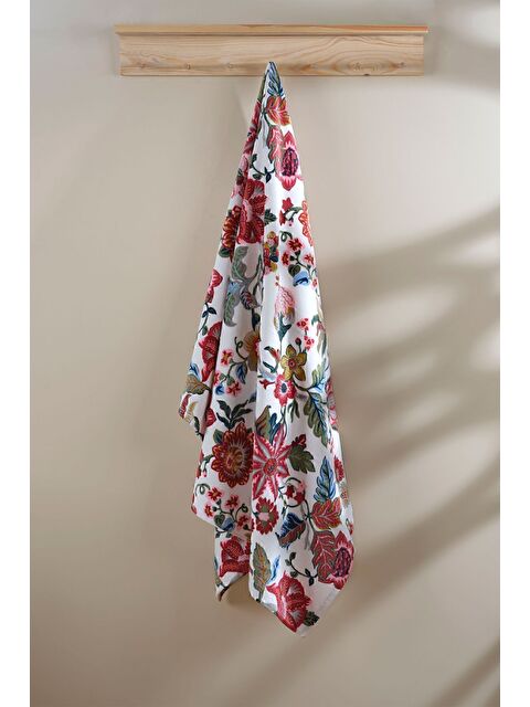 İrya Esley Baskılı Kadife Havlu Banyo Havlusu 100x150 cm - S000504136-37232