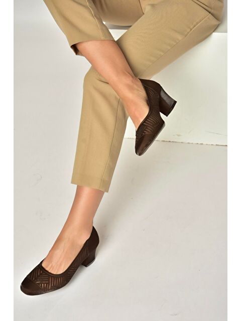 Fox Shoes Kahverengi Kadın Topuklu Ayakkabı Y820850104 - S000517911-19413