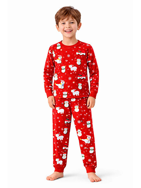 Myhanne Yılbaşı Konsept Erkek Çocuk Pijama Takımı 51339 - S000492697-20045
