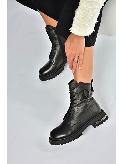 Fox Shoes Siyah Kadın Bot V555575503 - S000464343-19351