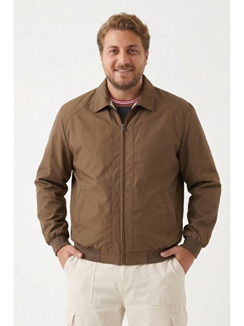 Freemen Erkek Dik Yaka Fermuarlı Basic Bomber Mont Ceket