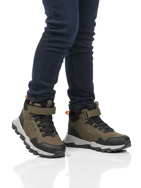 Ayakmod Haki Gri Cırtlı Kaymaz Taban Erkek Çocuk Outdoor Bot Doruk F - S000481029-18547