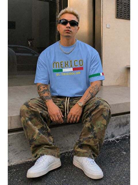 Tarz Cool Erkek %100 Pamuk Regular Baskılı Tişört