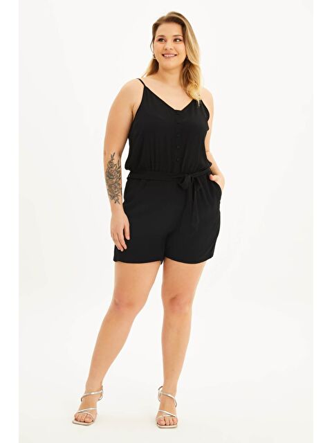 Mylinemoda İp Askılı Kısa Tulum - S000242057-19351