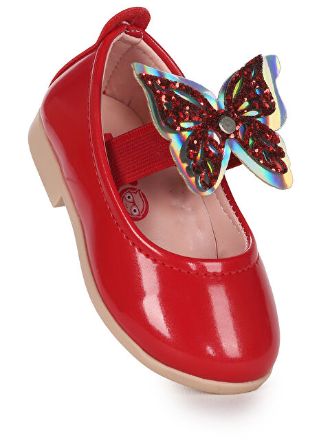 Kiko Kids Menz Rugan Kelebek Lastikli Kız Bebek Babet Ayakkabı - S000338005-20045