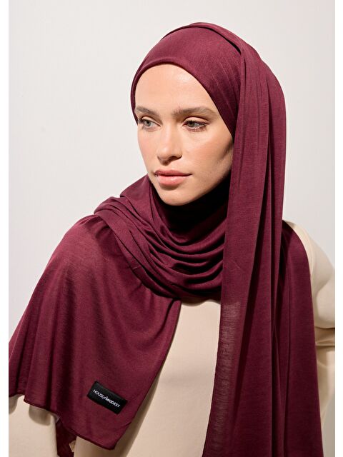House of Modest Tesettür Şal - Mürdüm - S000386983-20036