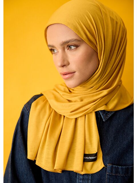 House of Modest Tesettür Şal - Hardal - S000386984-20074